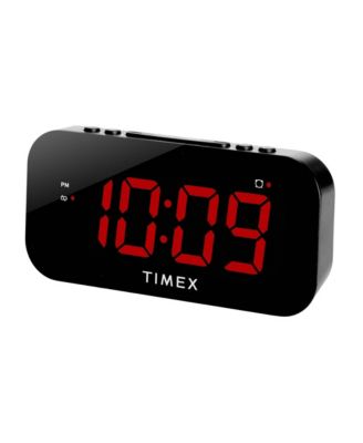 Timex Large Display USB Charging Port Alarm Clock