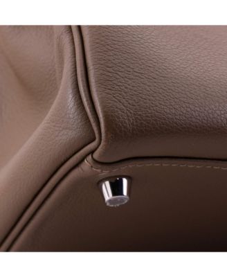 Kelly 28 Handbag Brown Evercolor with Palladium Hardware