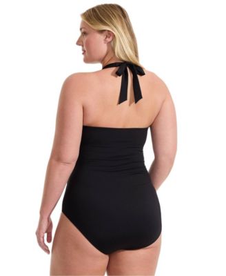 Women's Knot Twist Halter One Piece