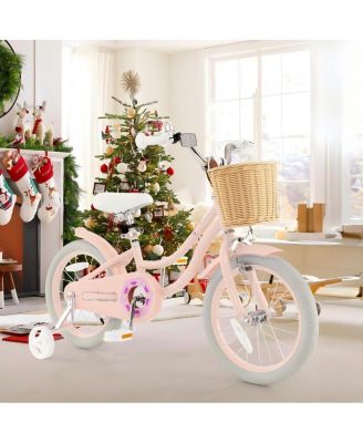 16 Inch Kids Bike with Adjustable Handlebar for Girls Boys Ages 4-7