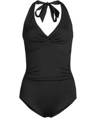 Women's Knot Twist Halter One Piece
