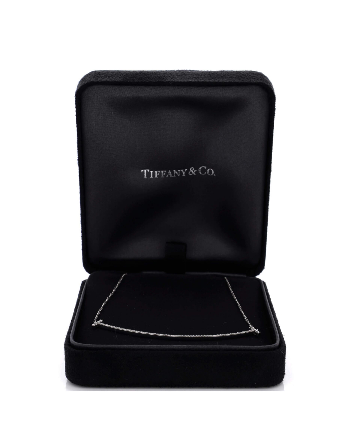 Pre-Owned Tiffany & Co T Smile Pendant Necklace