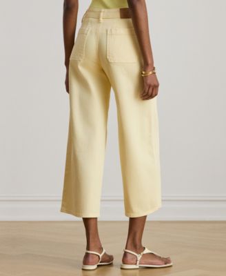 Women's High-Rise Wide-Leg Cropped Jeans