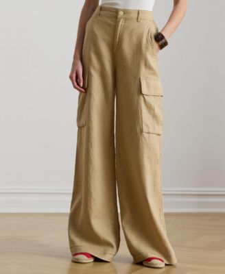 Women's High-Rise Wide-Leg Cargo Pants