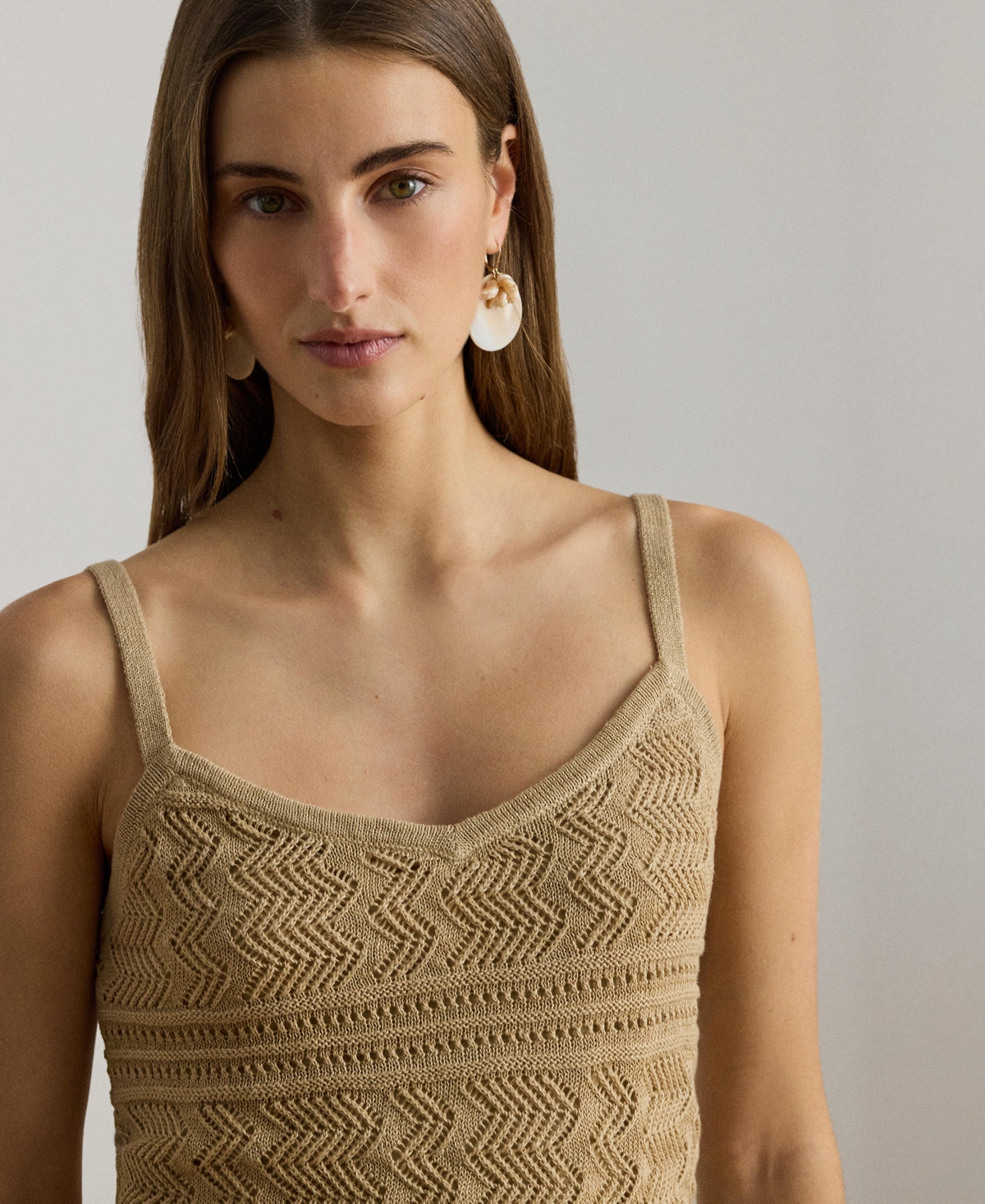 Lauren Ralph Women's Sleeveless V-Neck Sweater Tank Top