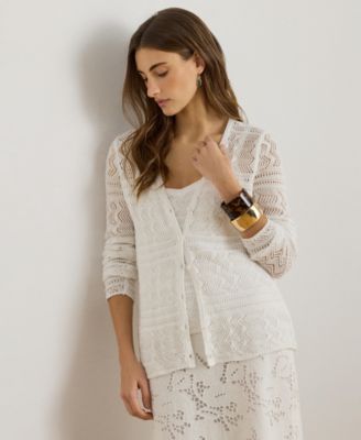 Women's Long-Sleeve V-Neck Cardigan