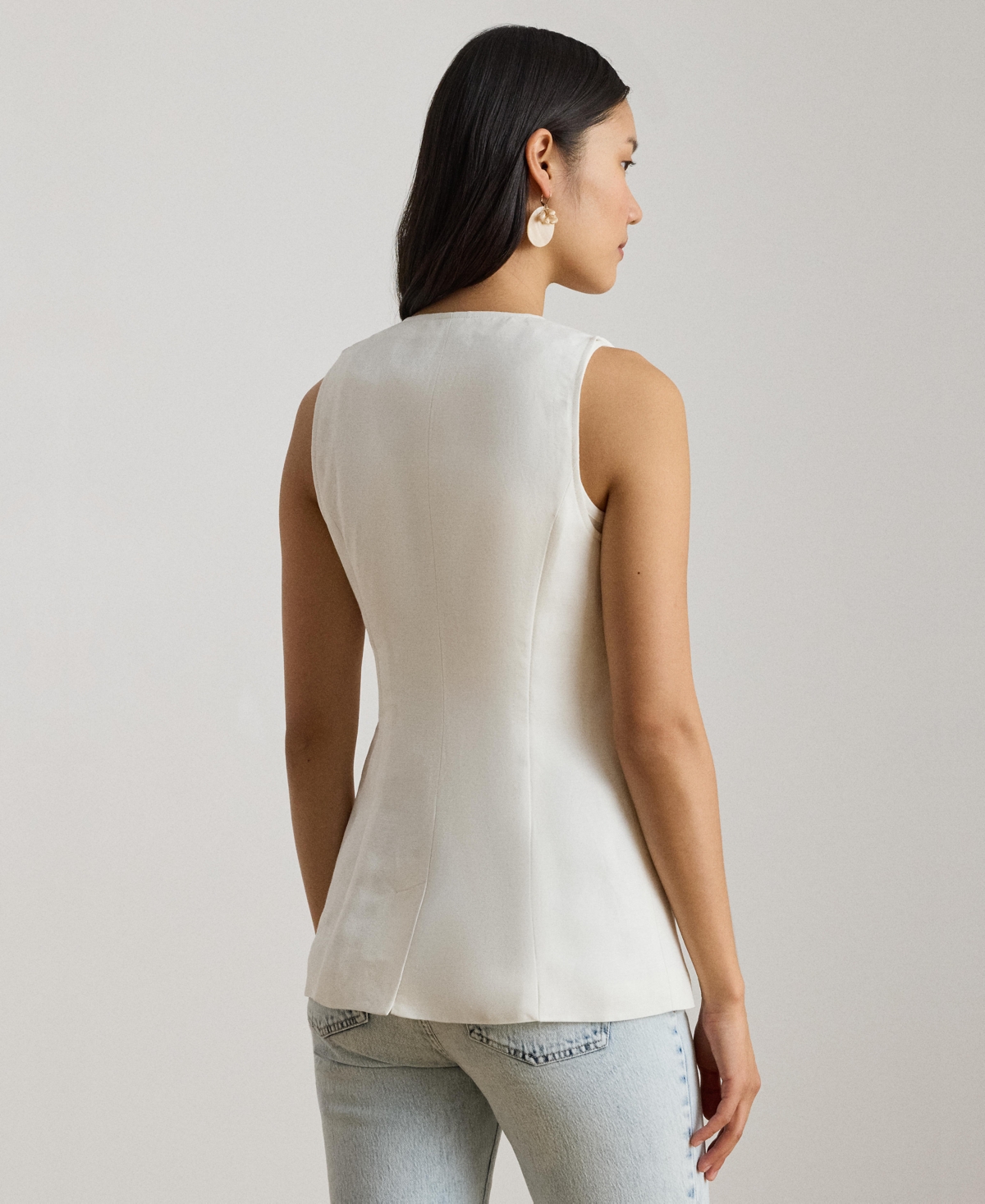 Lauren Ralph Women's Sleeveless Crewneck Shirt