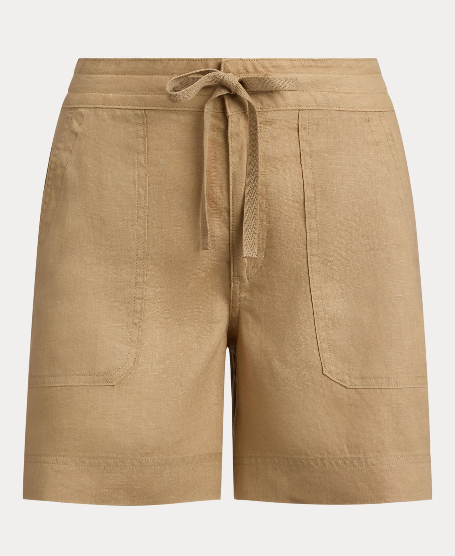 Women's Wide-Leg High-Rise Linen Shorts