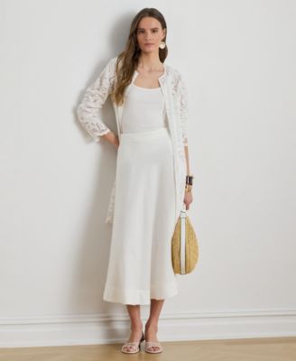 Women's Paisley-Eyelet Tunic Jacket