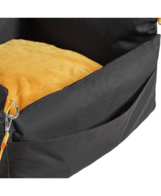 Dog Booster Car Seat for Small Dogs, Elevated Pet Car Seat with Secure Design for up to 25 lbs - Black