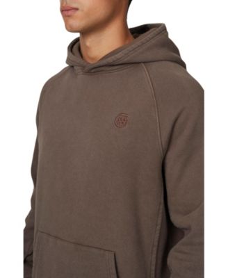 Men's Ribbed Emblem Pullover Hoodie