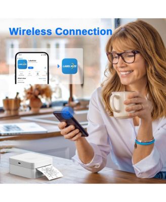 PM230 Mini Bluetooth Thermal Sticker Printer. Includes 3 paper rolls & templates for easy printing from phones & tablets. Portable design