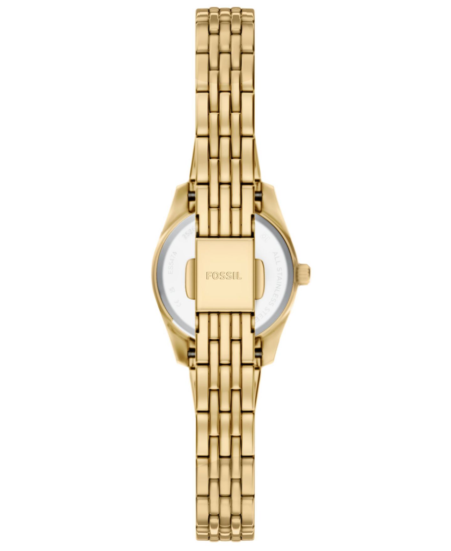 Женские часы Fossil Scarlette Mini Three-Hand Gold-Tone Stainless Steel Watch, 20mm — фото 3