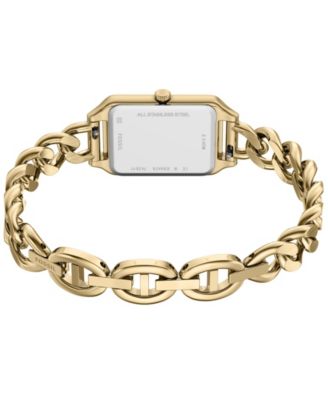 Women's Raquel Three-Hand Gold-Tone Stainless Steel Watch, 23mm