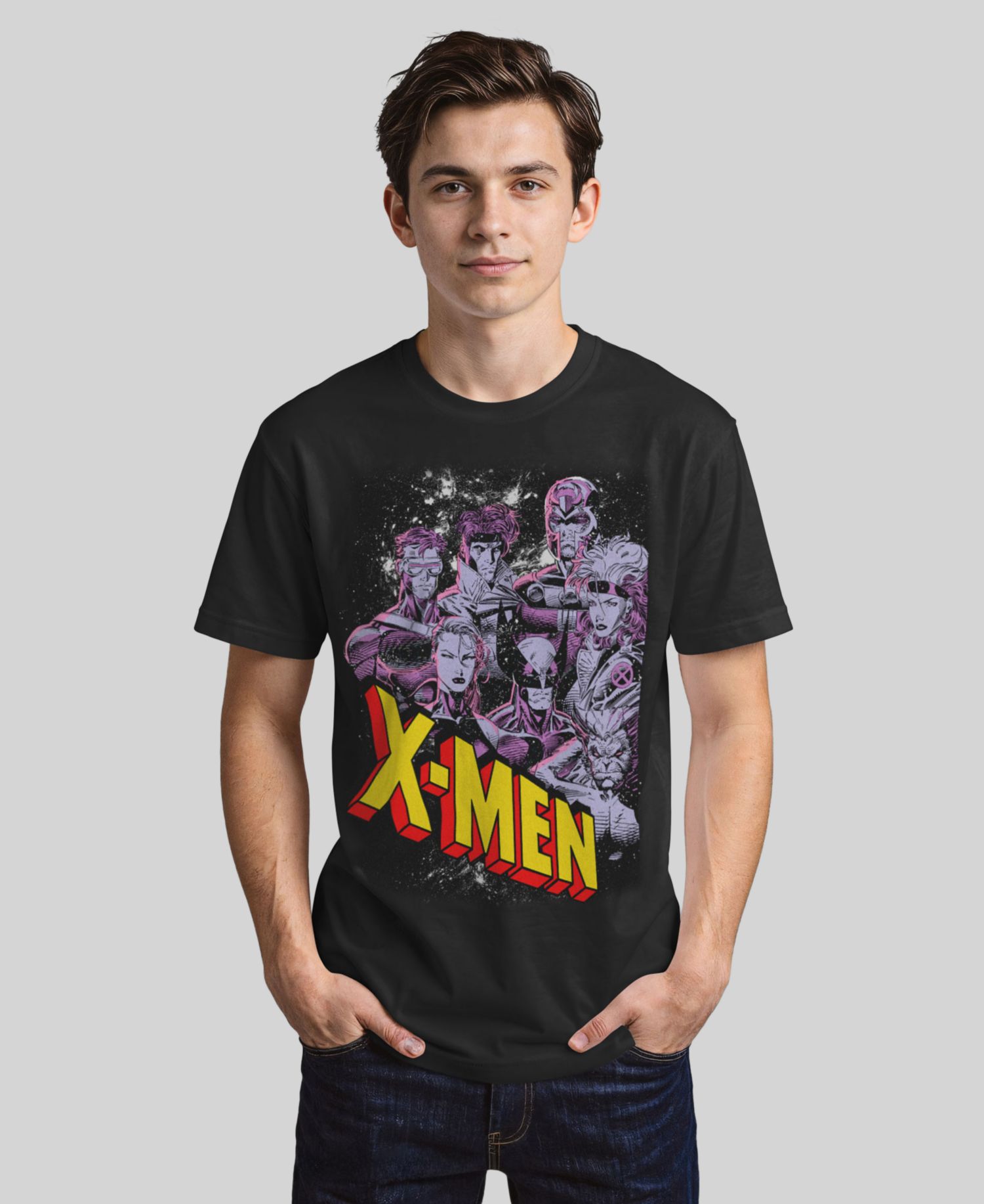 Men's Marvel Men's Comic Collection Vintage X-Men Team Logo Short-Sleeve T-Shirt