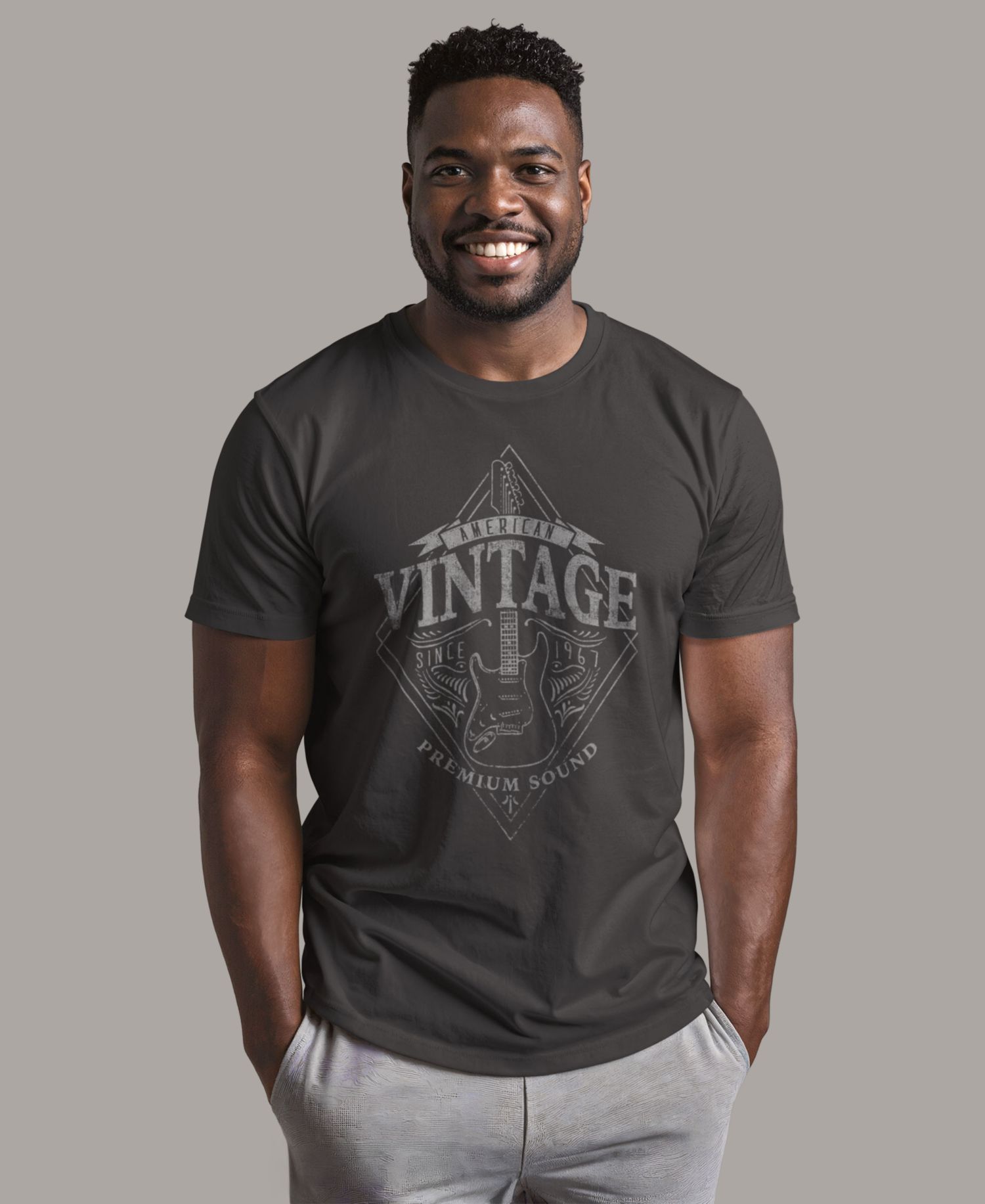Men's Rock Premium Short-Sleeve Crew T-Shirt