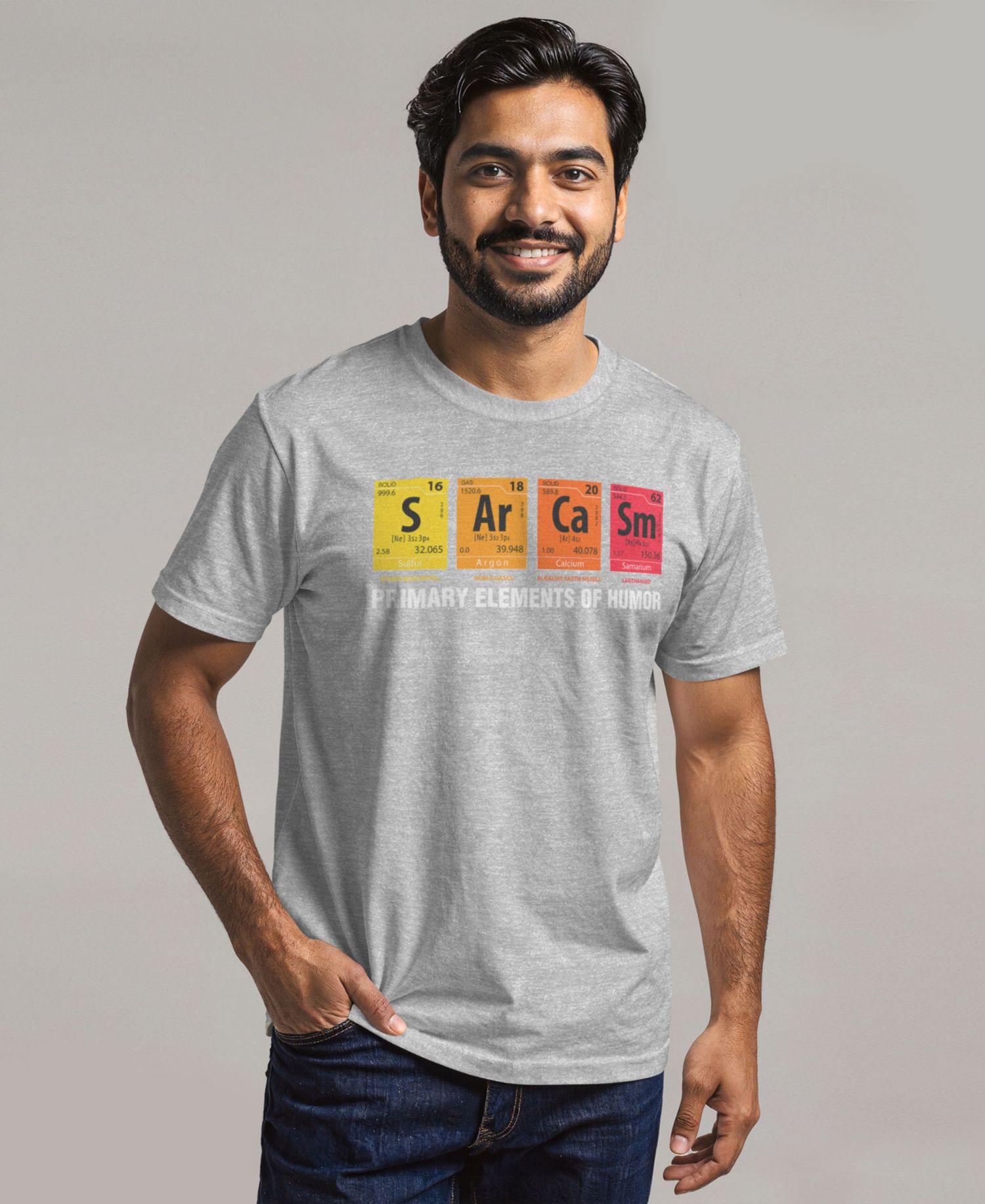 Men's Elements of Humor Short-Sleeve Crew T-Shirt