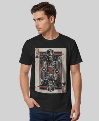 Star Wars Men's Classic Darth Vader of Spades Playing Card Short Sleeve T-Shirt