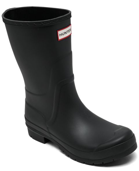 Женские ботинки Hunter Liberty Tall Waterproof Rain Boots, цвет: Чёрный