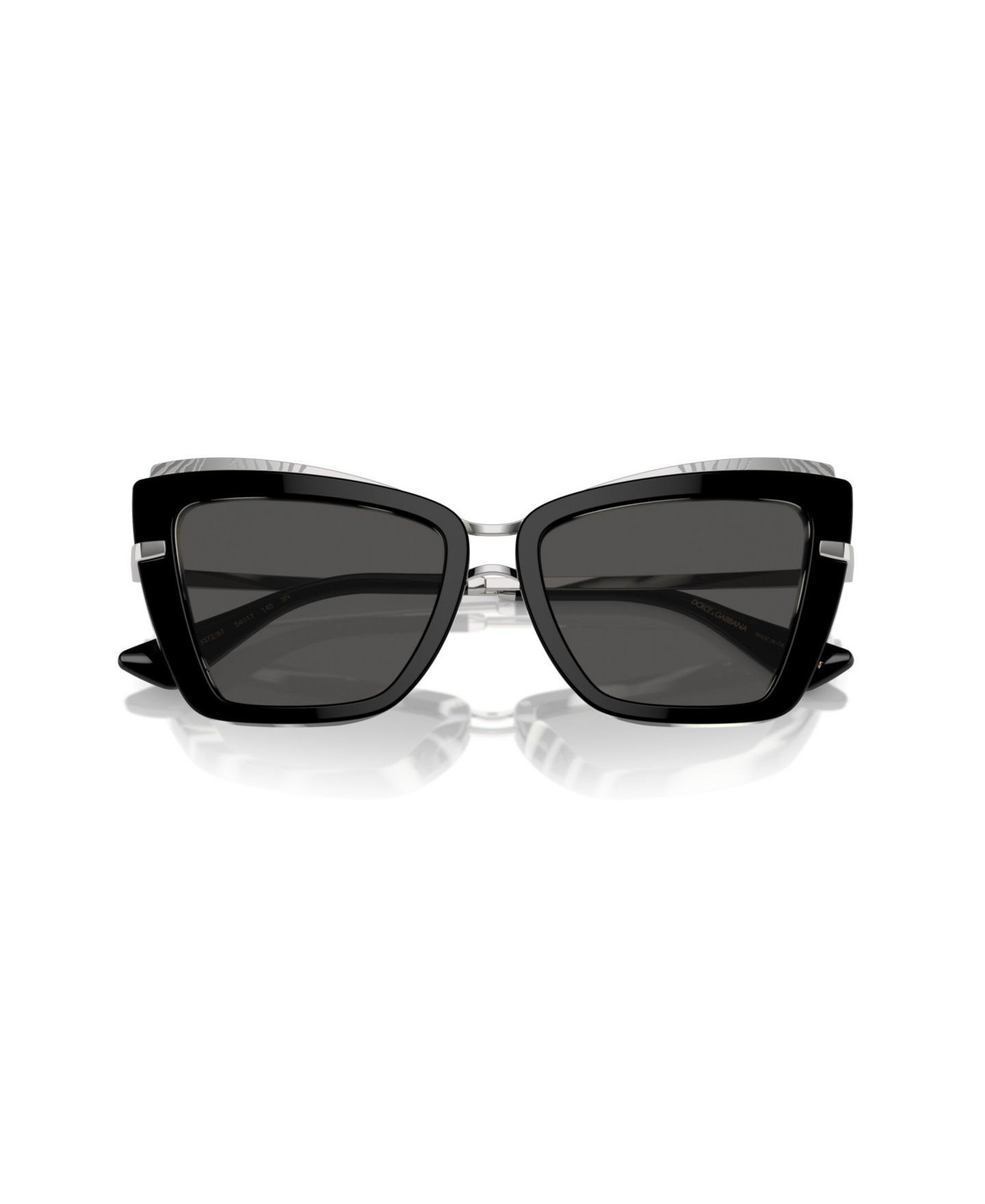 Женские солнцезащитные очки Dolce&Gabbana Cat Eye Sunglasses DG4472, цвет: Тёмный серый — фото 5