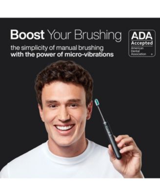 Icon Rechargeable Electric Toothbrush - ADA Accepted, Magnetic Holder, Slim Travel Case, 2 Brushing Modes, Smart Time