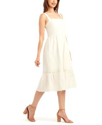 Women's Solid Striped Dobby Pull-On Dress