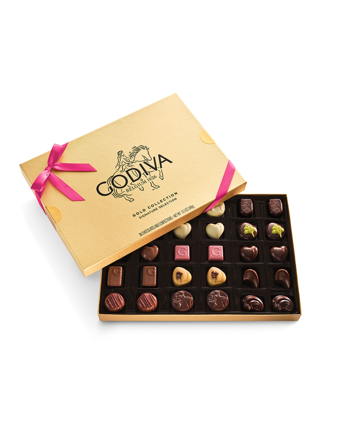 Godiva Assorted Chocolate Gold Gift Box with Azalea Ribbon