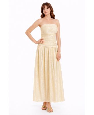 Women's Natasha Strapless Jacquard Maxi Dress