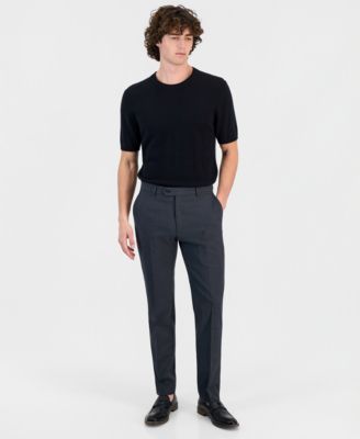 Men's Modern-Fit Wool TH-Flex Stretch Suit Separates Pant