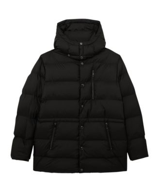 Men's Detachable-Hood Quilted Puffer Coat