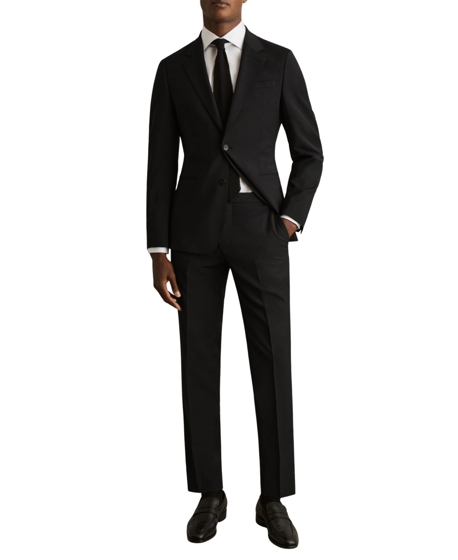 Men's Promise Tailored-Fit Wool-Blend Suit Pants