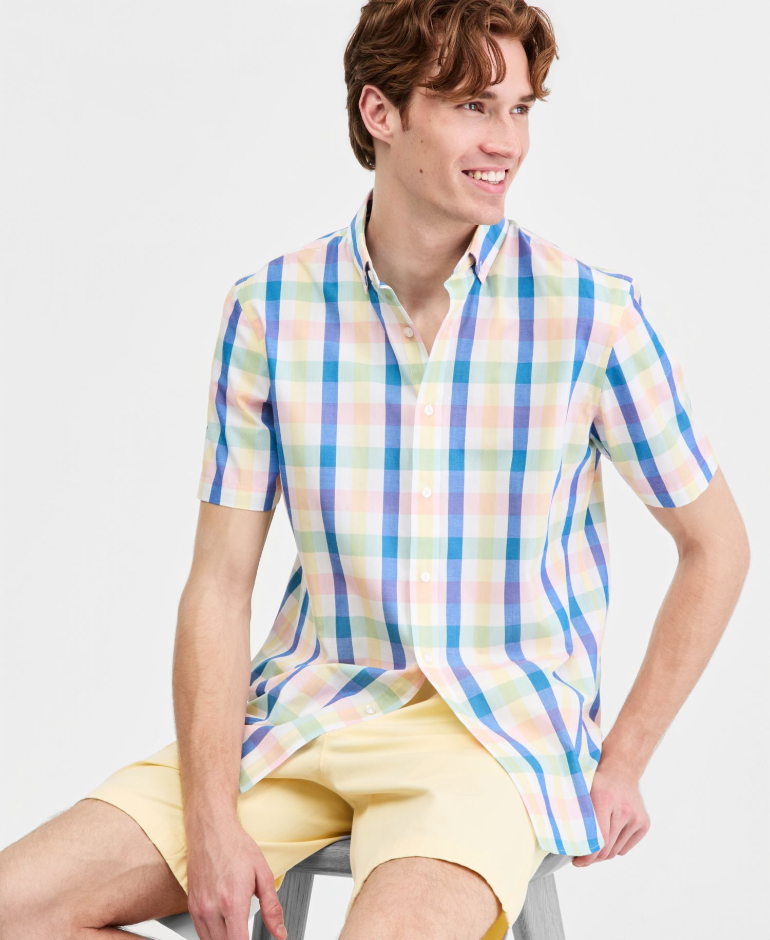 Men's Printed Short-Sleeve Shirt