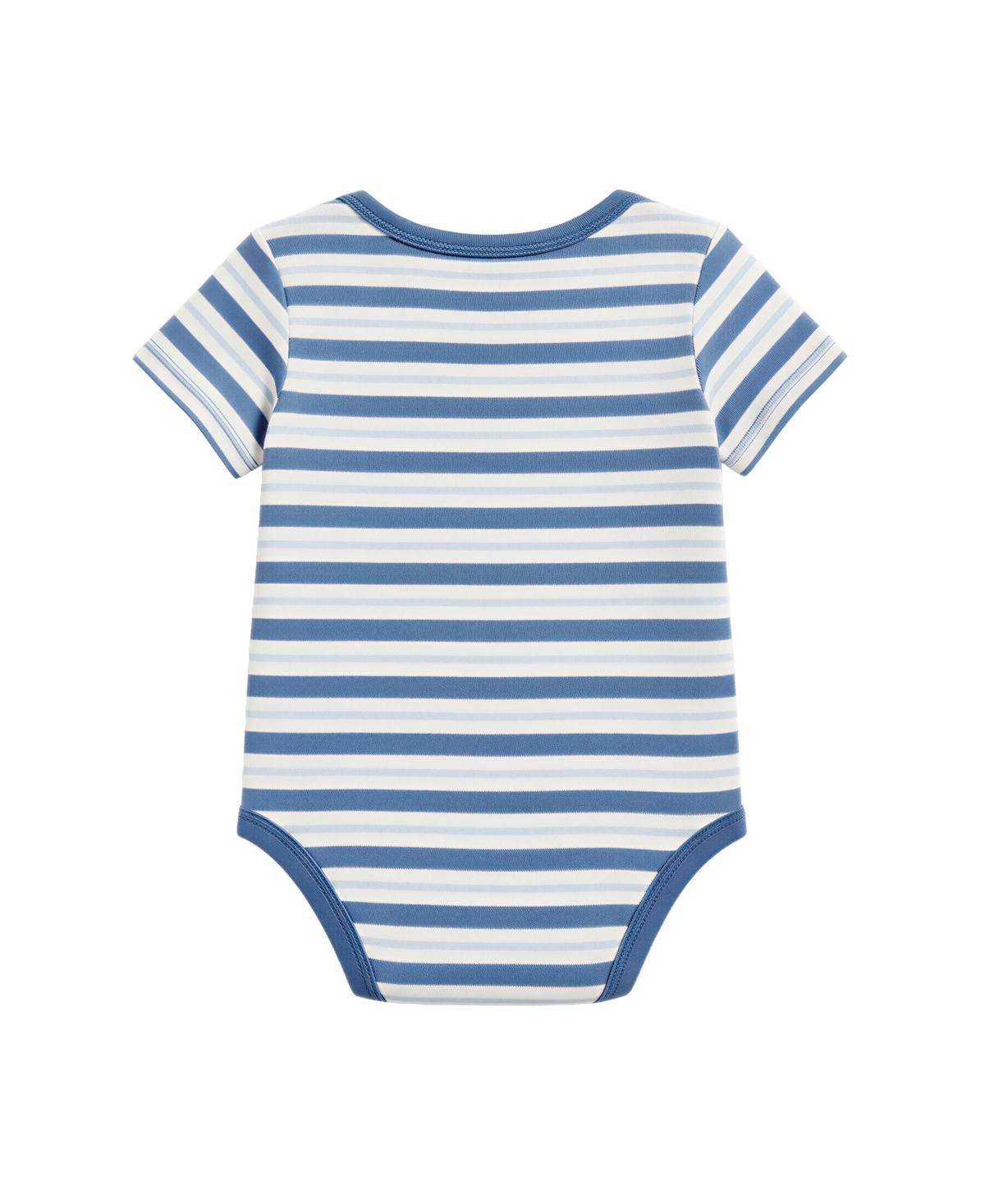 Sperry Baby Boys' Short-Sleeve Bodysuits with Crochet Whale Rattle, 2-Pack