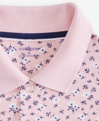 Men's Berti Floral Piqu&eacute; Knit Polo Shirt