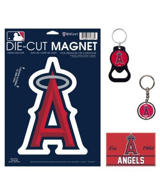 Los Angeles Angels 4-Pack Key Rings and Magnets Set