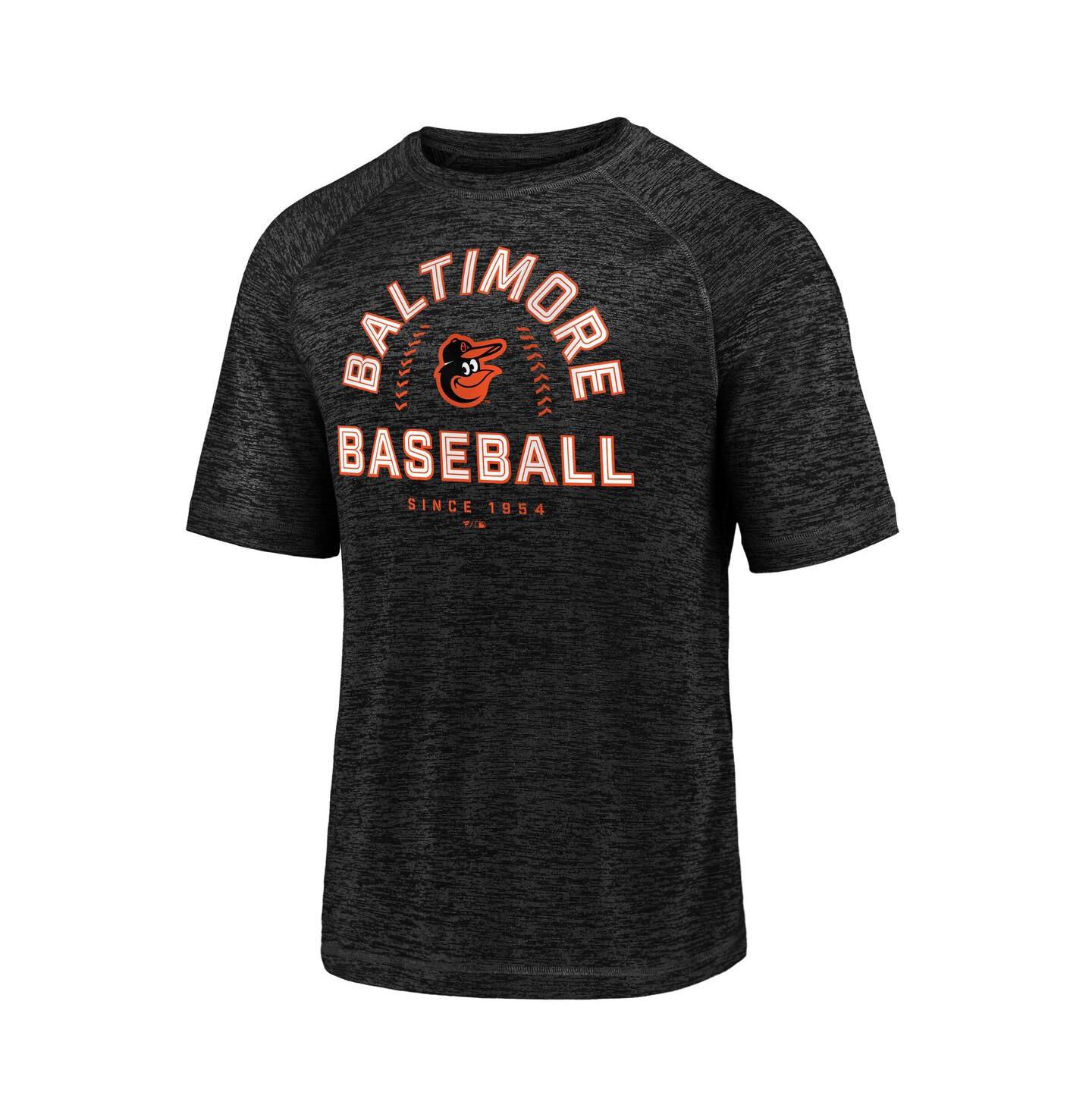 Мужская футболка Fanatics Black Baltimore Orioles Line Up Primary Threat Striated — фото 2