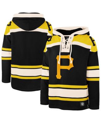 Men's Black Pittsburgh Pirates Superior Lacer Pullover Hoodie