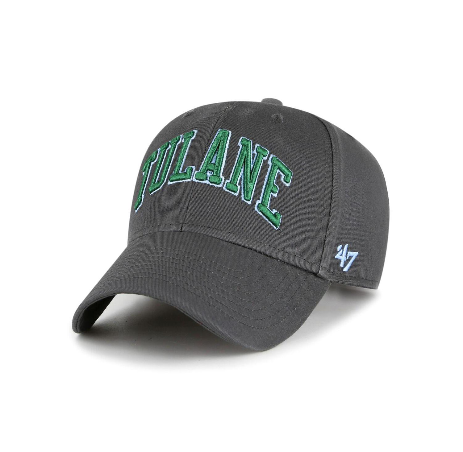 Men's Charcoal Tulane Green Wave Legend Lone Script MVP Adjustable Hat