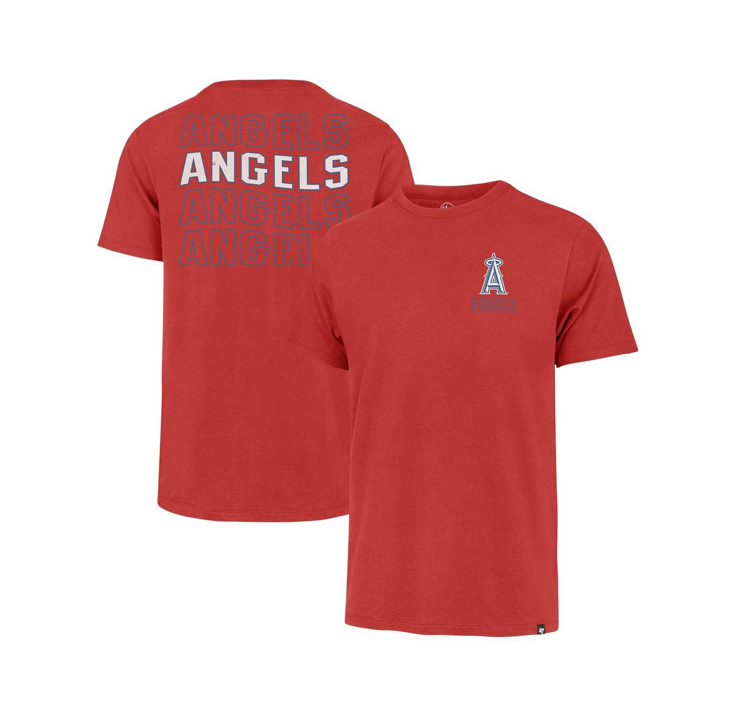 Men's Red Los Angeles Angels Hang Back Franklin T-Shirt