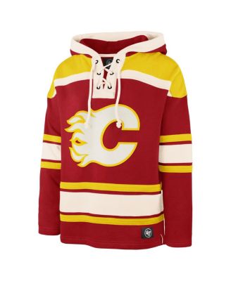 Men's Red Calgary Flames Superior Lacer Hoodie