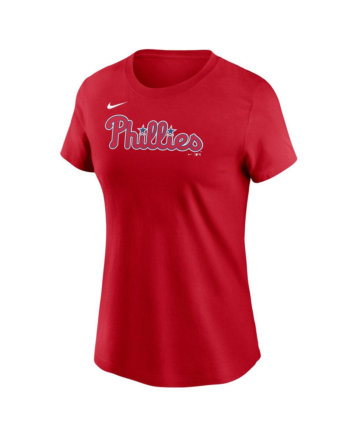 Nike Women's Red Philadelphia Phillies Wordmark T-Shirt