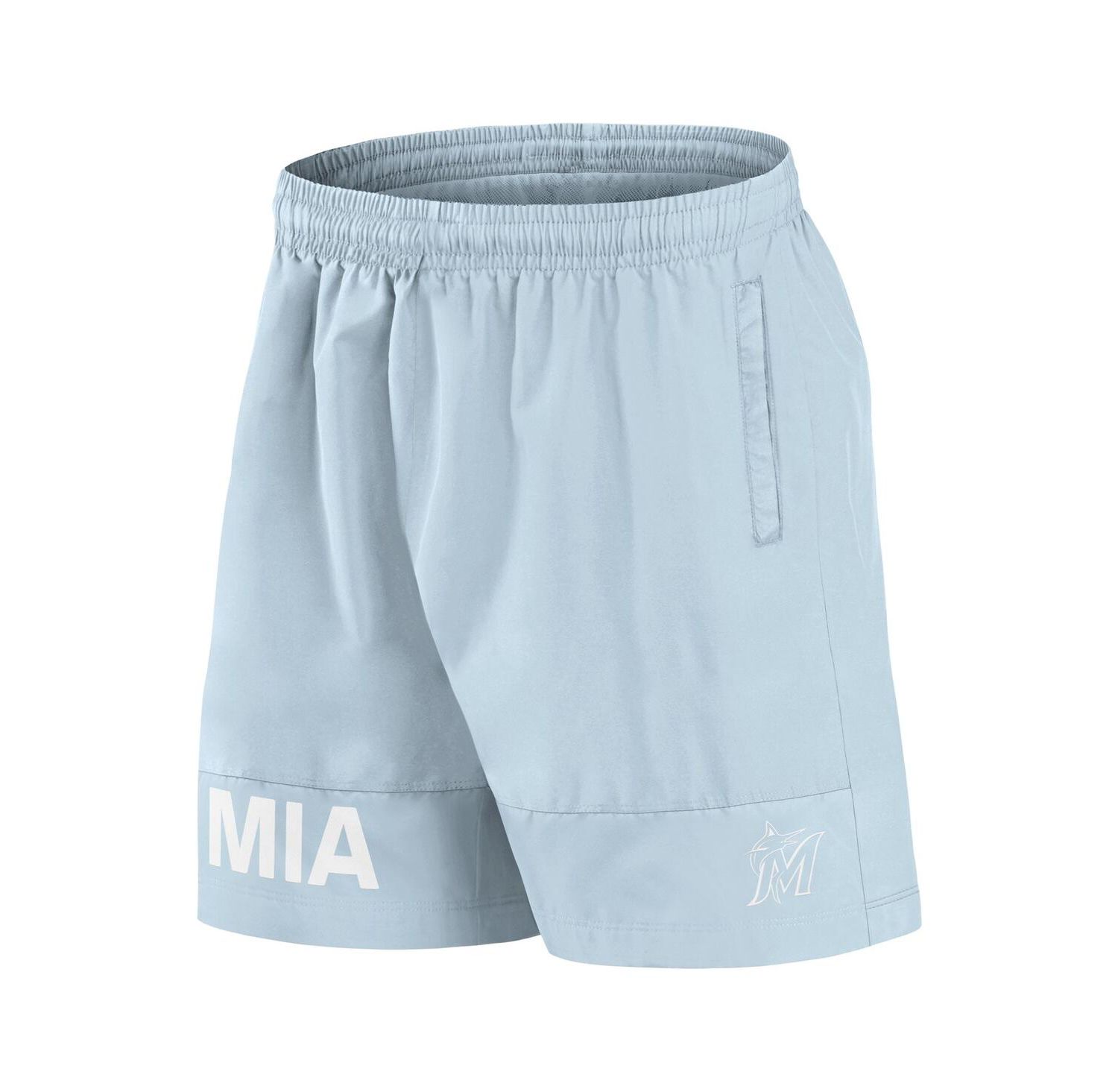 Men's Light Blue Miami Marlins Elements Swim Shorts
