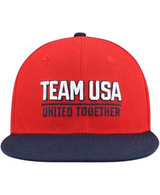 Big Boys and Girls Team USA Red United Snapback Hat