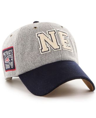 X ''47 Brand Men's and Women's Gray/Navy New England Patriots Block Clean Up Adjustable Hat