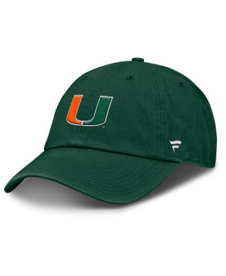 Men's Green Miami Hurricanes Squad Club Adjustable Hat