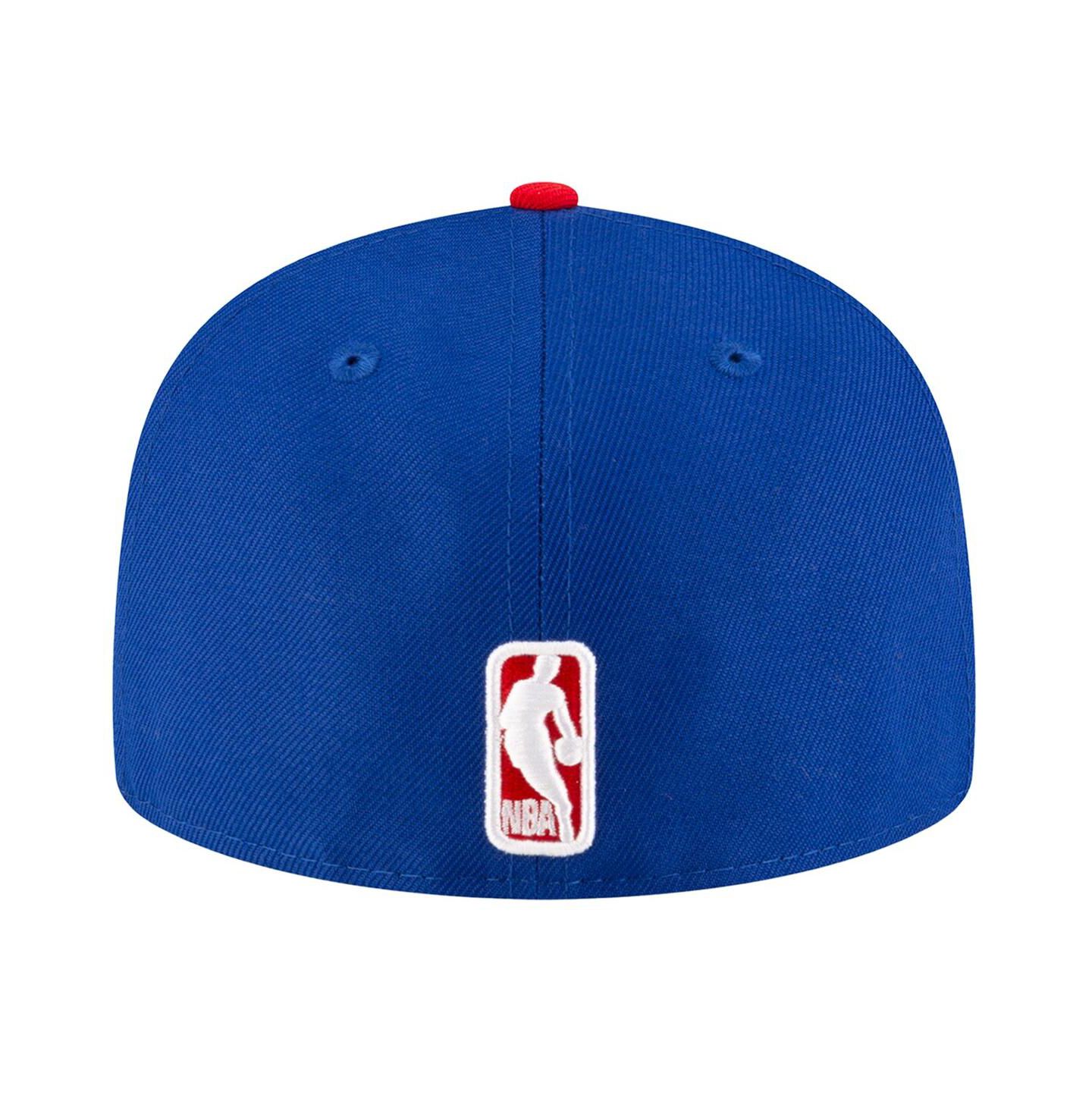 Мужская кепка New Era Blue Detroit Pistons Two-Tone 59FIFTY Fitted Hat — фото 4