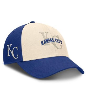 Men's Royal/Natural Kansas City Royals Statement Club Performance Adjustable Hat