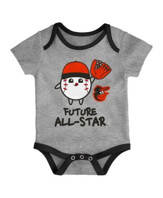 Newborn 2-Pack Baltimore Orioles Triple Hit Bodysuit Set