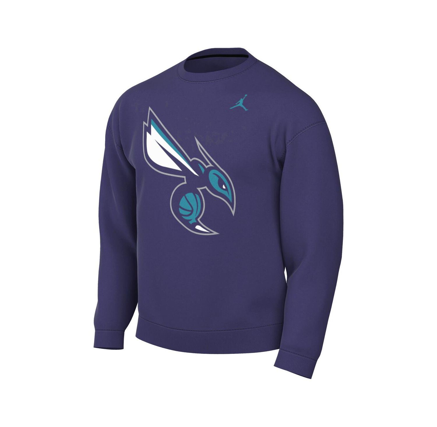 Men's Purple Charlotte Hornets Statement Edition Sweatshirt