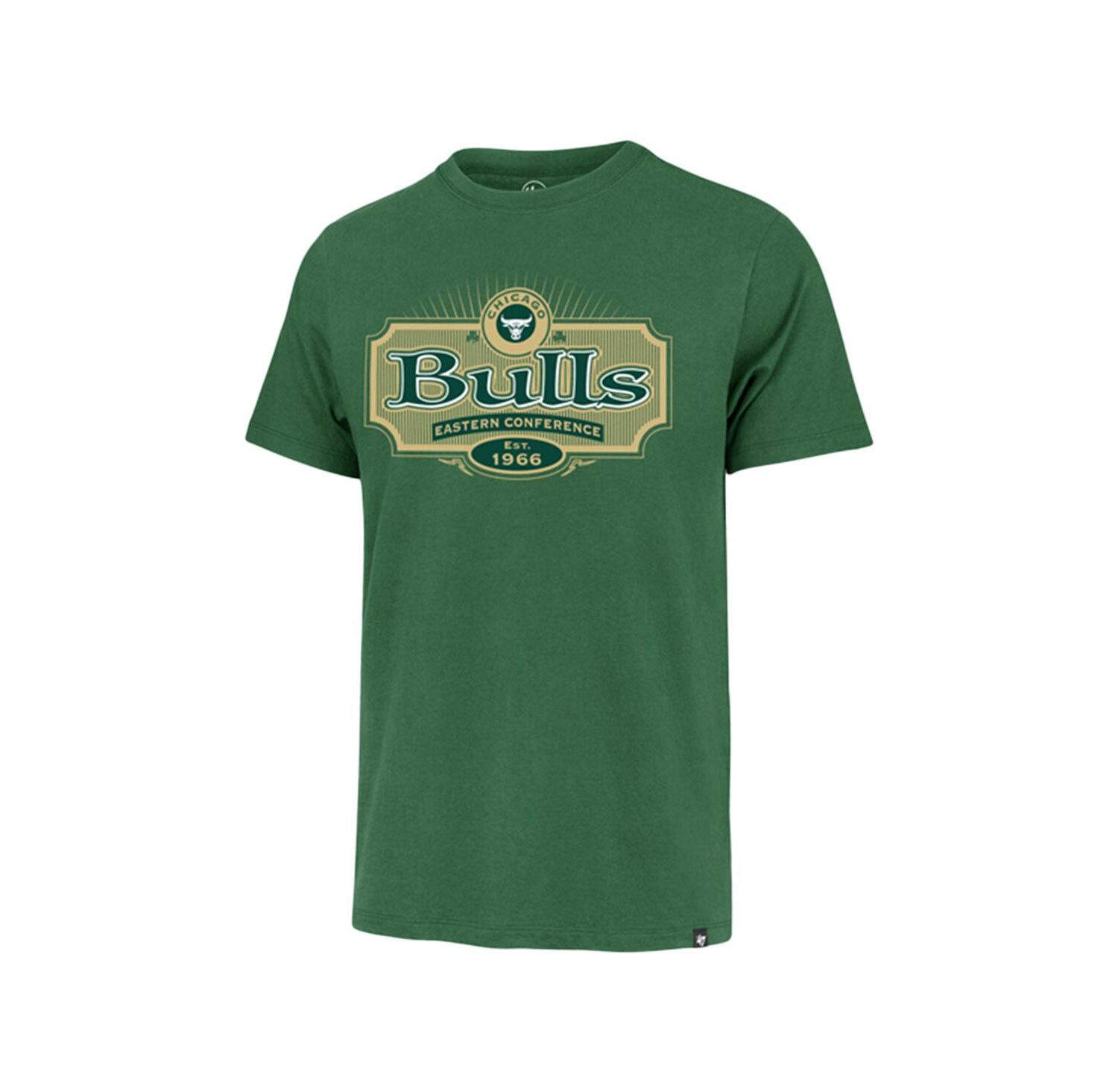 Men's Green Chicago Bulls Lucky Team Franklin T-Shirt
